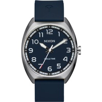 Nixon Herren Analog Quarz Uhr mit Silikon Armband A1365-5141-00