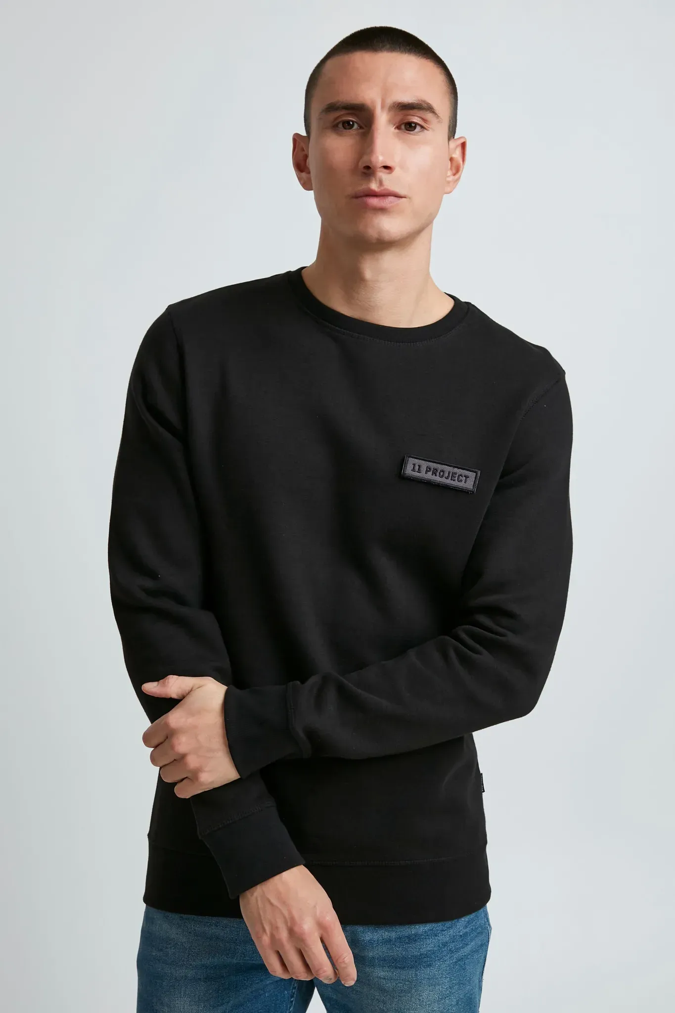 Sweater 11 PROJECT "11 Project PRSibo" Gr. XXL, schwarz (black) Herren Sweatshirts