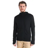 Icebreaker Merino 260 Quantum Reißverschlusspullover Herren Schwarz S