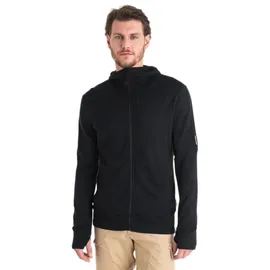 Icebreaker Merino 260 Quantum Reißverschlusspullover Herren Schwarz S