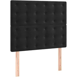 vidaXL Boxspringbett 100 x 200 cm Schwarz