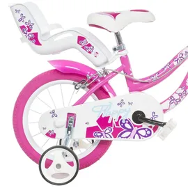 DINO BIKES Kinderfahrrad 16 Zoll Dino Bikes Flappy Fahrrad - White - 5-7 Jahre