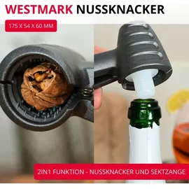 Westmark Nussprofi Nussknacker Aluminium Schwarz