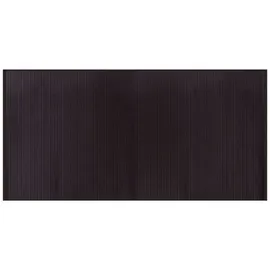 vidaXL Teppich, Rechteckig Dunkelbraun 100x200 cm Bambus