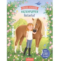 arsEdition Erstes Stickern Anziehpuppen – Reiterhof