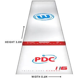 WINMAU Clearzone Dartmatte 300 cm