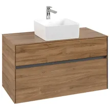 Villeroy & Boch Collaro Waschbeckenunterschrank 100 x 55 cm Kansas Oak