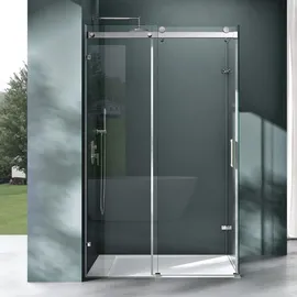 mai & mai Eckdusche mit Schiebetür 100 x 70 cm transparent Sicherheitsglas 8 mm R-17-2