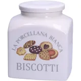 La Porcellana Bianca Keksdose weiß H 20 cm 3,5 l