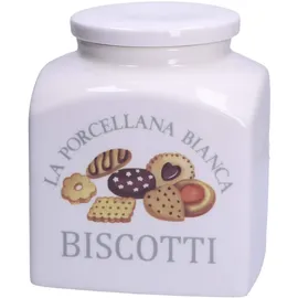 La Porcellana Bianca Keksdose weiß H 20 cm 3,5 l