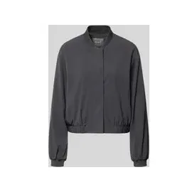 Oui Blouson mit verdeckter Knopfleiste, black 42