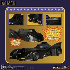 Mezco Toys Batman Batmobile Figur 9,5 cm