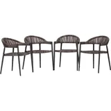 ACAMP Set 4x Sessel Brooklyn Anthrazit