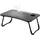 ML-Design Laptoptisch fürs Bett/sofa, Schwarz 60x40 cm, Betttisch klappbar Notebook Tisch mit 4 USB Ladeanschluss, Schublade, Usb-lampe, Lüfter, Tablet Ständer, Getränkehalter, Laptopständer Lapdesks