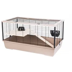 INTERZOO Bunny 100 De Luxe Käfig für Nager 100 cm mokka