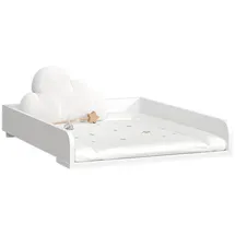 livinity® Wickelaufsatz, Paolina, Weiß, 60 x 12.6 cm