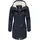 Ragwear Damen langer Mantel warme Winterjacke mit Kapuze YM-Canny Navy22 Gr. M - M