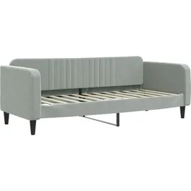 vidaXL Tagesbett Hellgrau 80x200 cm Samt