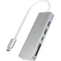 Icy Box IB-HUB1413-CR USB Hub Silber