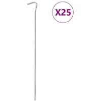 VidaXL Zeltheringe 25 Stk. 30 cm Ø7 mm Verzinkter