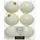 Christmas Decoration Kaemingk Weihnachtsbaumkugeln Bruchfest 8 cm 6 Stueck Weiss Glanz Matt