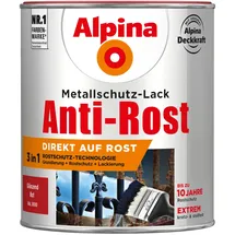 Alpina Anti-Rost Metallschutz-Lack 750 ml glänzend rot