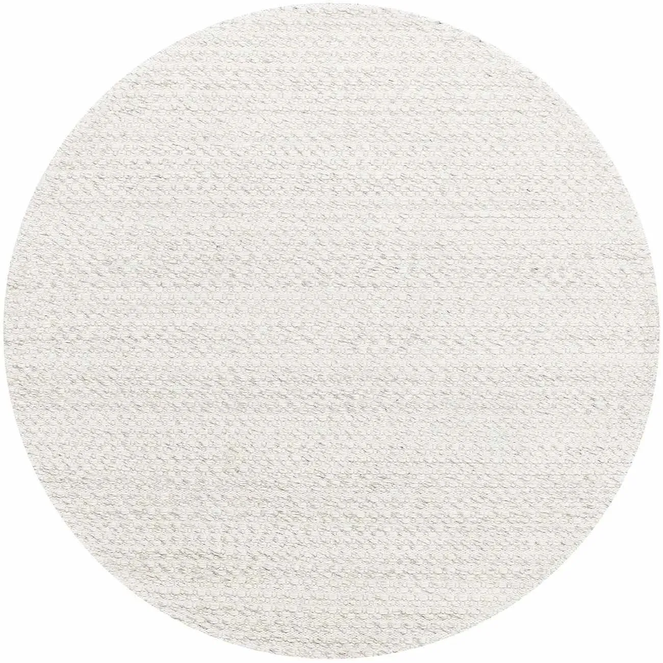Teppich Nirvana aus Stoff, modern, rund Ø 200 cm, Ivory Beige, pflegeleicht