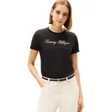 Tommy Hilfiger Script Kurzarm-T-Shirt Nos Black 2XS