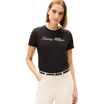 Tommy Hilfiger Script Kurzarm-T-Shirt Nos Black 2XS