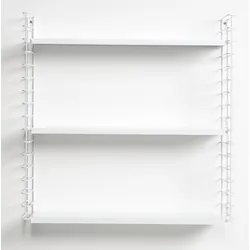 Wandregal METALTEX "Tomado", weiß, B:70cm H:68cm T:21cm, Regale, Seitengitter schwarz