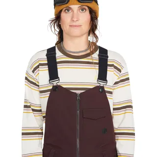 Volcom Damen Swift Bib Overall Bergsteigeranzug, Schwarze Pflaume (Schwarz), S - S