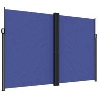 vidaXL Seitenmarkise Ausziehbar Blau 220x1200 cm