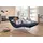 W.Schillig Relaxliege daily dreams Leder 95 x 91 x 170 cm Blau mit Kissen
