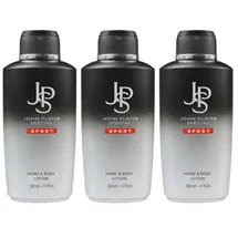 John Player Körpercreme Sport Hand & Body Lotion 3 x 500 ml