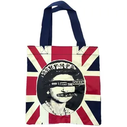 Sex Pistols Punkrock-Band Umhänge-Tasche stylische Einkaufstasche Fan-Artikel 31 x 33 x 3 cm LB102744SEX0 Navy/Rot/Weiß - One-Size