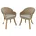 Garden Pleasure Carson Gartenstuhl 2er-Set 0 x 0 x 0 cm taupe stapelbar
