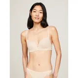 Tommy Hilfiger Push-up-BH "WIRELESS PUSH UP", Damen, Gr. 80, Cup C, beige (misty blush), Jersey, Obermaterial: 79% Polyamid, 21% Elasthan, TOMMY HILFIGER UNDERWEAR, unifarben, körpernah, BHs Push-up-BH, mit Spitze & verstellbaren Trägern