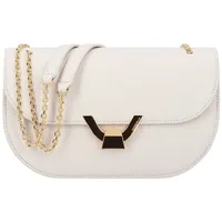 Coccinelle Dew Schultertasche Leder 24 cm beige