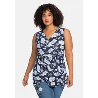 Sheego by Joe Browns Longtop in blau bedruckt |