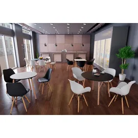 Paperflow meet powered by PAPERFLOW PALOMBA Bistrotisch schwarz 80,0 x 80,0 x 75,0 cm