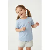 KIDS ONLY KMGVEGA LIFE SS REG EMB TEE BOX JRS NOOS Blau 110