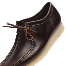 CLARKS Wallabee Herren DARK BROWN LEATHER 44.5