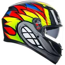 AGV K3 Birdy 2.0 Integralhelm - Grau/Gelb/Rot / M