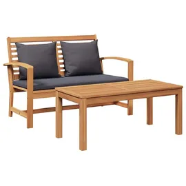 vidaXL Gartenbank 110 x 64 x 76,5 cm Braun