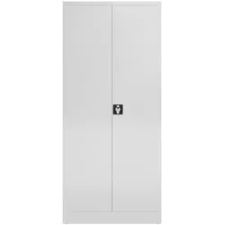 Mehrzweckschrank Spind Spindschrank abschließbar 1800 x 800 x 380 mm, signalweiß X-545527