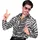 w widmann milano party fashion Pailletten Hemd Herren silber