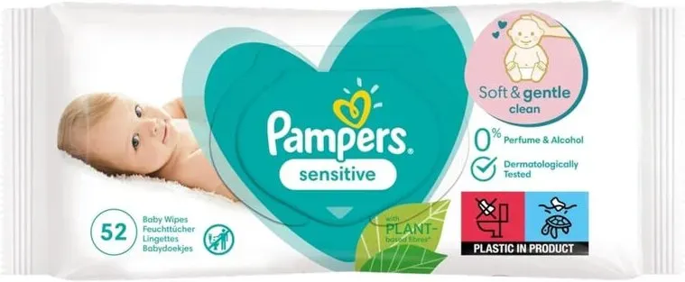 Pampers Sensitive Baby Freuchttücher 52 Stück