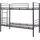 [en.casa] Etagenbett Bevapis 90 x 200 cm Metall schwarz