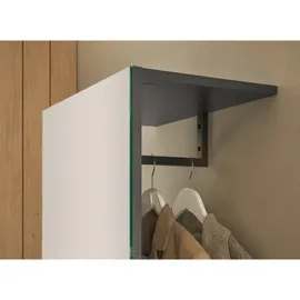 furn.design Center Kompaktgarderobe 50 x 30 x 200 cm grau
