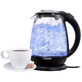 Mesko MS 1263 Glas-Wasserkocher 1,7 Liter 2200 Watt LED Beleuchtung